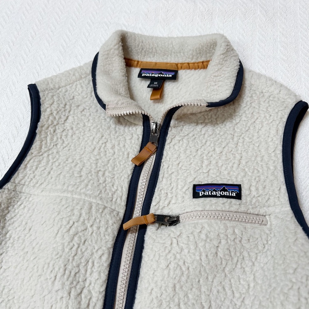 PATAGONIA W’s Retro Pile Vest Pelican Cream Fleece XS - excellent condition - Picture 5 of 12